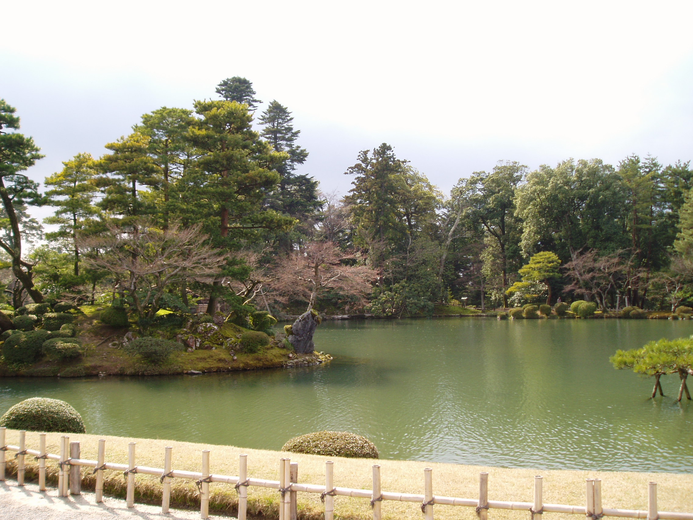 Kenrokuen Garden and Kasumigaike Pond in Kanazawa.