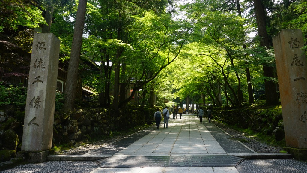 2017年6月に撮影された永平寺の入口